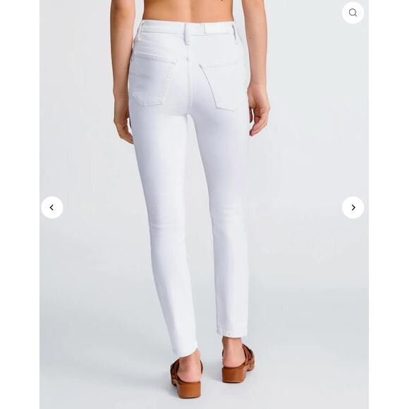 Re/Done White Ankle & Cropped Jeans - Picture 2 of 8